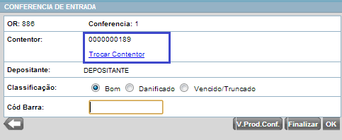 recoger la etiqueta del contenedor